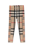 Luxury Burberry Kids Isabella Check Pattern Archive Beige Leggings 10Y
