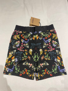 Luxury Burberry Kids Roman Coral Black IP Design Shorts 12Y