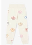 Luxury Burberry KG4 Kids Sidney Joggers Pale Cream