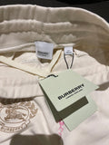 Luxury Burberry KG4 Kids Sidney Joggers Pale Cream