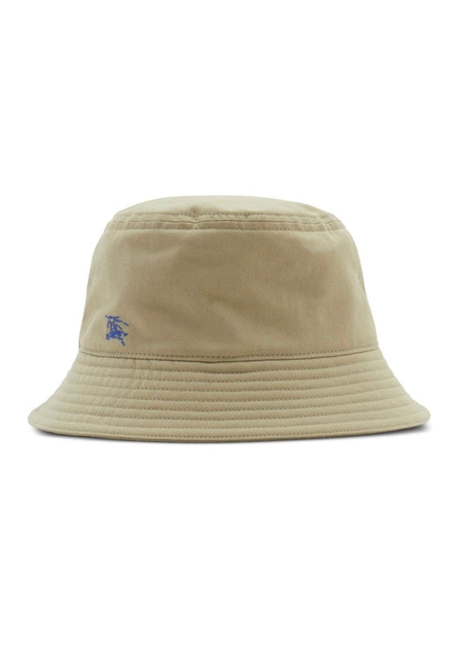 Luxury Burberry EKD Cotton Bucket Hat Beige