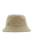 Luxury Burberry EKD Cotton Bucket Hat Beige