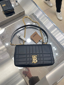 Luxury Burberry lola black shoulder bag