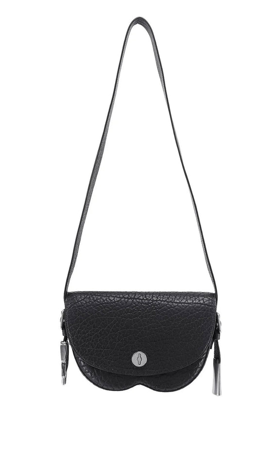 Luxury Burberry LL SM Chess Satchel Bag Black Leather Satchel
