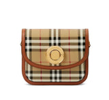 Luxury Burberry small Elizabeth check-pattern crossbody bag