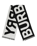 Luxury Burberry Logo Wool Scarf Womens 8054214