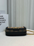 Luxury Burberry Grace Beige Plaid Shoulder Bag