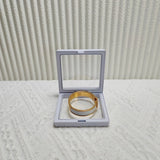 Hermes Clic Clac H White Enamel Bangle Bracelet