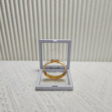 Hermes Clic Clac H White Enamel Bangle Bracelet