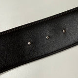 Hermes H Leather Belt Black