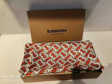 Luxury Burberry Monogram Red OS  Scarf