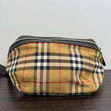 Luxury Burberry Canvas Plaid Bumbag Beige Belt Bag B3011