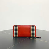 Luxury Burberry Haymarket Red Plaid Wallet