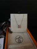Hermes Large Milk Tea H Pop Necklace