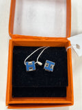 Hermes Bleu Pop H Earrings