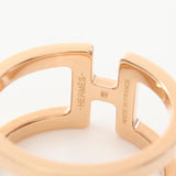 Hermes H Ann Ron Scarf Ring Pink Gold