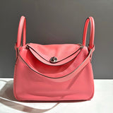 Hermes Lindy 30 Pink Leather Shoulder Bag