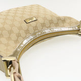 Gucci Sherry Line GG Canvas Shoulder Bag Beige Pink Gold 181092 rd1354