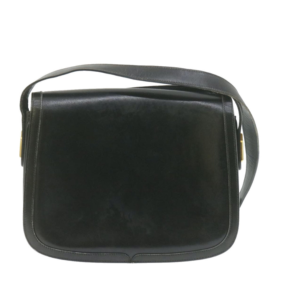 Gucci Shoulder Bag Leather Black rd1974