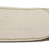 Gucci GG Canvas Belt Leather Beige White rd2130