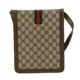 Gucci GG Canvas Web Sherry Line Shoulder Bag Beige Red Green rd2223