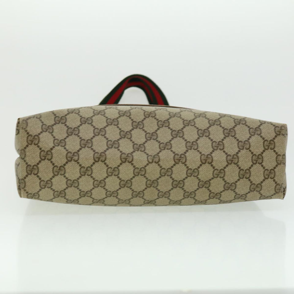 Gucci GG Canvas Web Sherry Line Tote Bag Beige Red Green 3902003 rd2376