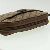 Gucci GG Canvas Web Sherry Line Shoulder Bag Beige Red Green rd3519