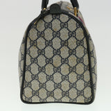 Gucci GG Canvas Sherry Line Boston Bag PVC Leather Gray Red Navy rd3671