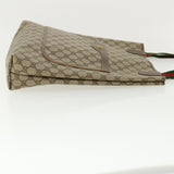 Gucci Web Sherry Line GG Canvas Tote Bag PVC Leather Beige Green Red rd3959