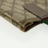 Gucci Web Sherry Line GG Canvas Tote Bag PVC Leather Beige Green Red rd3959