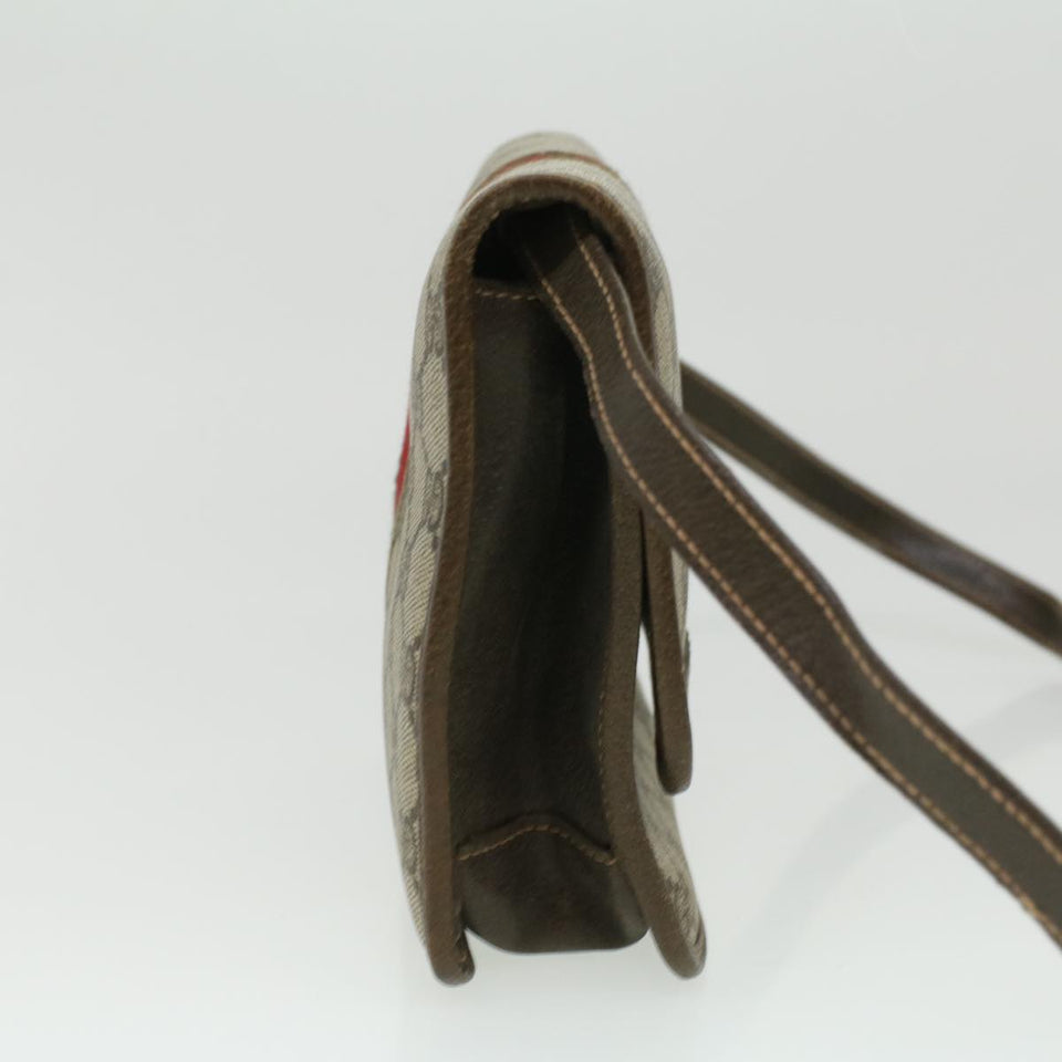 Gucci GG Canvas Shoulder Bag Beige rd3962