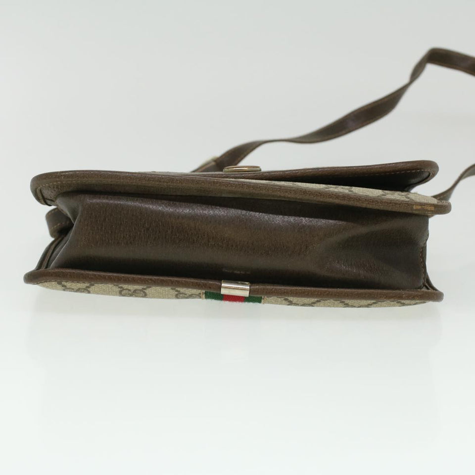 Gucci GG Canvas Shoulder Bag Beige rd3962