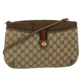 Gucci Web Sherry Line GG Canvas Boston Bag PVC Leather Beige Green Red rd4560