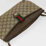 Gucci Web Sherry Line GG Canvas Boston Bag PVC Leather Beige Green Red rd4560