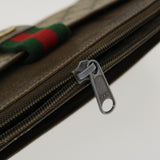 Gucci Web Sherry Line GG Canvas Boston Bag PVC Leather Beige Green Red rd4560