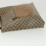 Gucci Web Sherry Line GG Canvas Tote Bag PVC Leather Beige Green Red rd4576