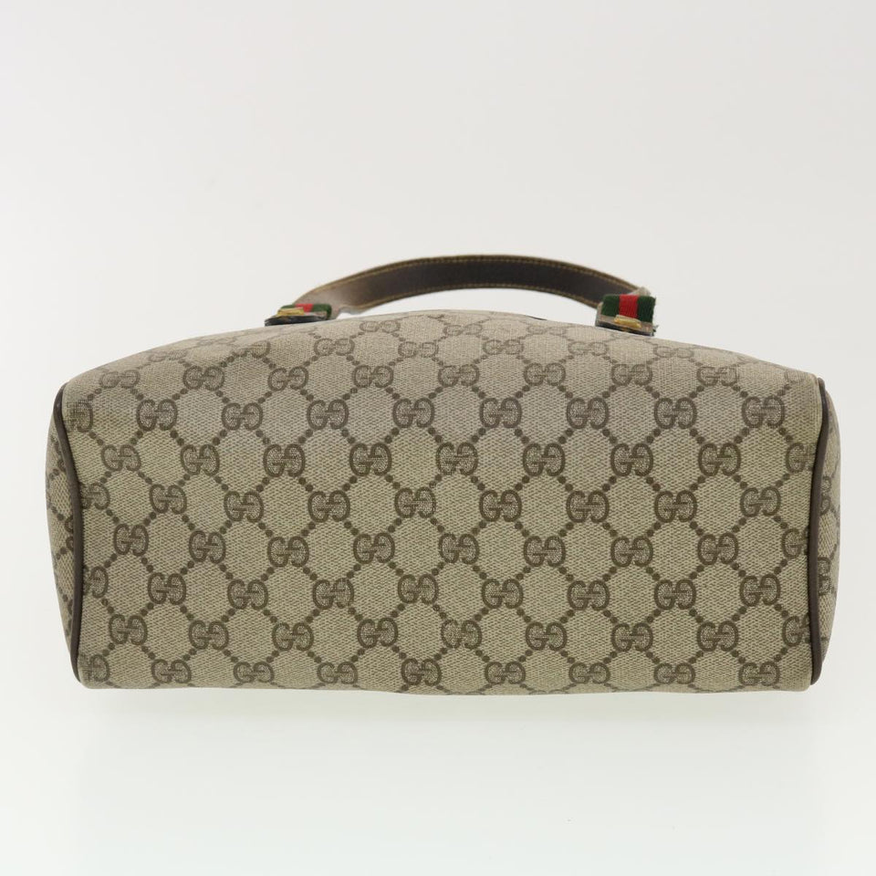 Gucci GG Canvas Web Sherry Line Hand Bag Beige Red Green 24.02.053 rd4756