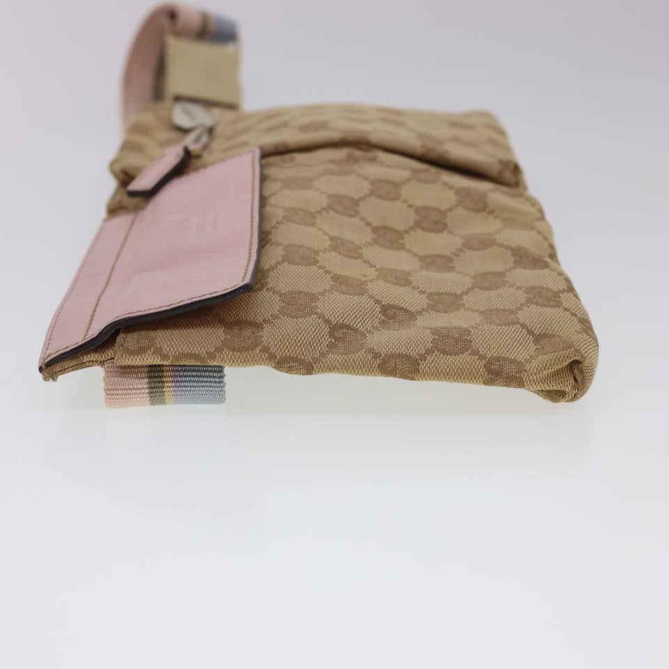 Gucci GG Canvas Waist Bag Beige 28566 rd4879