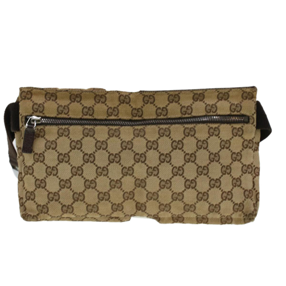 Gucci GG Canvas Waist Bag Beige 28566 rd4932