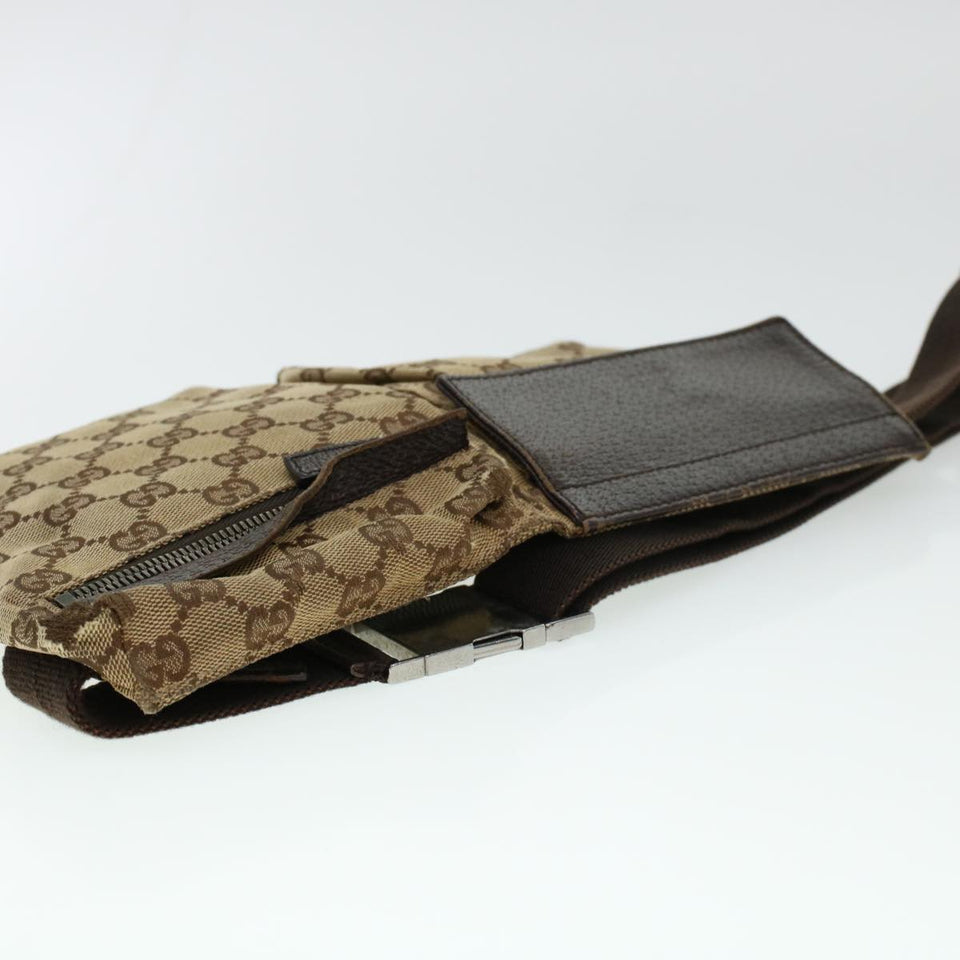 Gucci GG Canvas Waist Bag Beige 28566 rd4932