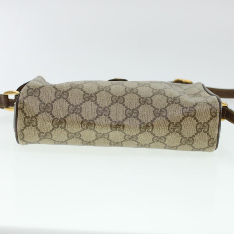 Gucci GG Canvas Web Sherry Line Shoulder Bag Beige Red 89.02.018 rd4964