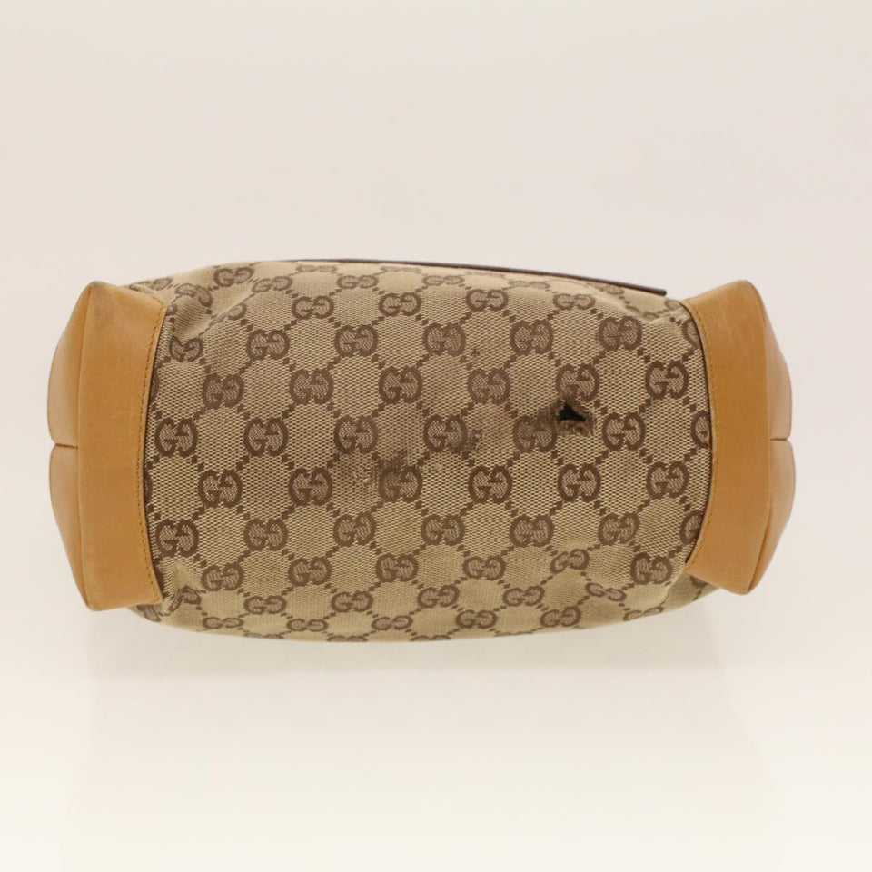 Gucci GG Canvas Sherry Line Tote Bag Beige Red 019 0402 1705 rd5046