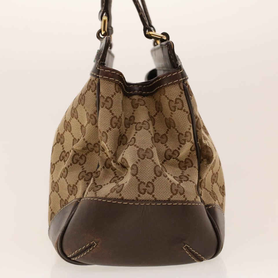 Gucci GG Canvas Web Sherry Line Tote Bag Beige Green Red 257063 rd5144