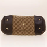 Gucci GG Canvas Web Sherry Line Tote Bag Beige Green Red 257063 rd5144