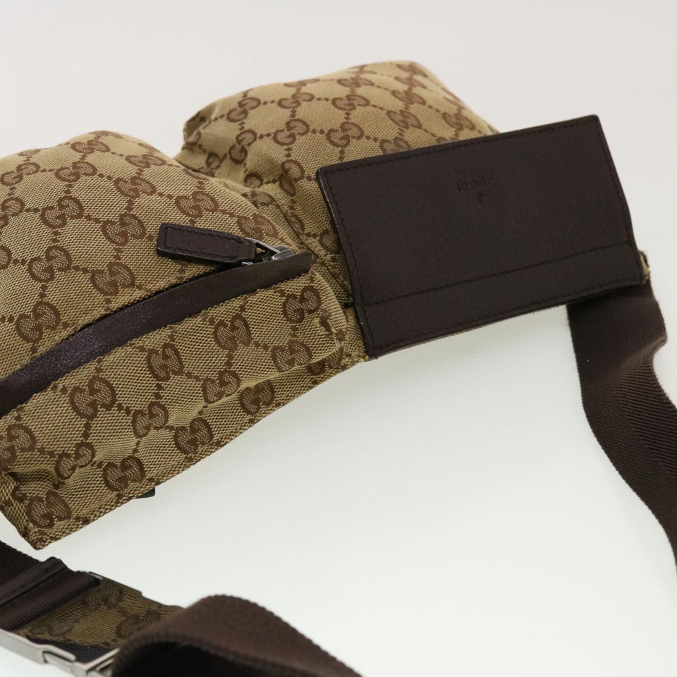 Gucci GG Canvas Waist Bag Beige 28566 rd5171