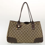 Gucci GG Canvas Web Sherry Line Hand Bag 2Set Beige Black Red Green rd5182