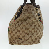 Gucci GG Canvas Web Sherry Line Hand Bag 2Set Beige Red Green rd5183