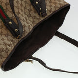 Gucci GG Canvas Web Sherry Line Hand Bag 2Set Beige Red Green rd5183