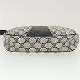 Gucci GG Canvas Sherry Line Clutch Bag Gray Red Navy 89.01.034 rd5207