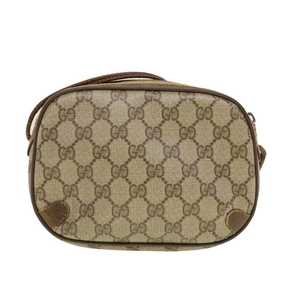 Gucci GG Canvas Web Sherry Line Shoulder Bag Beige Red 89.02.066 rd5229
